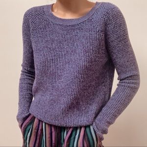 American Eagle Purple Knit Sweater